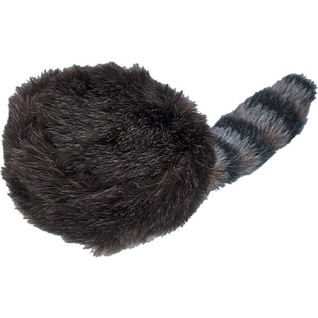 Child's Adults Medium Coonskin Raccoon Tail Davy Crockett Hat Costume Accessory