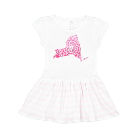 

Inktastic New York Silhouette Mandala Gift Toddler Girl Dress