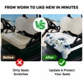 thumbnail image 4 of Golf Cart Seat Covers for 2 Seater,Navy Blue Floral Microfiber Cart Seat Towel Blanket,Watercolor Eucalyptus Leaves Butterfly Absorbent NonSlip Bench Seats Protector for Golf Course 51"x31", 4 of 9
