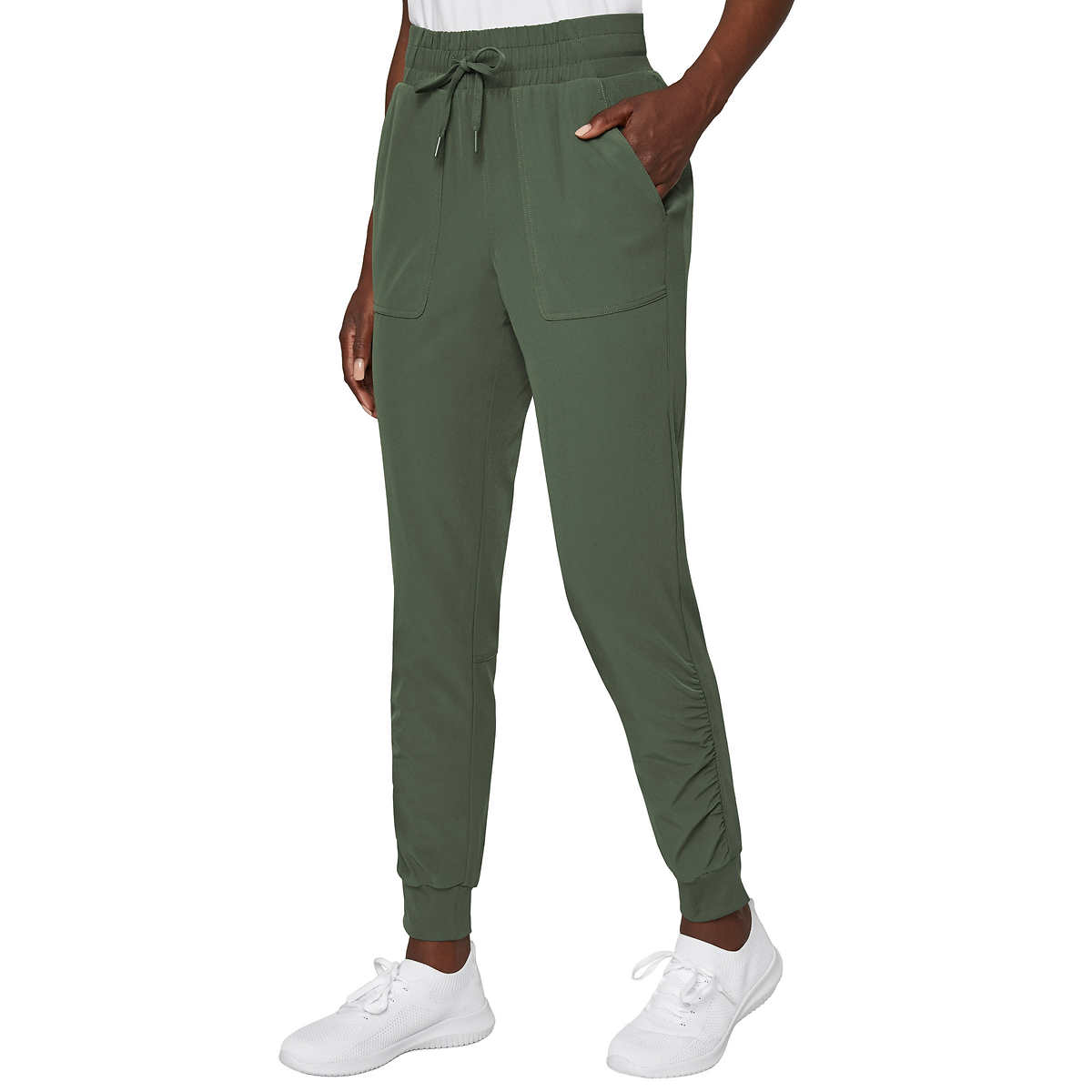 Mondetta Ladies' Active Pants with Pockets, Green Medium