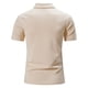 thumbnail image 4 of Gibobby Camisa Polo Hombre Polo de piqué de algodón elástico sólido de Manga Corta Camisa de Polo para Hombre(Caqui,M), 4 of 5