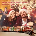 thumbnail image 4 of 3D Puzzle LED Santa Express Train Colorful LED Lights , 3D Puzzles for Adults Kids Christmas Steam Train Set Model Kit with Greeting Card, Desk Christmas Decor, 4 of 5