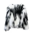 thumbnail image 4 of JGGSPWM Women's Cozy Shaggy Faux Furry Winter Outwear: Warm Long Sleeve Coat Jacket Multicolor M, 4 of 5