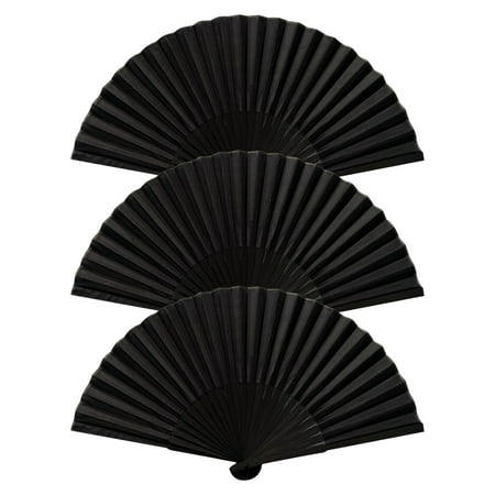 

3pcs Folding Fan Home Decor Stage Performance Retro Hand Held Chinese Style