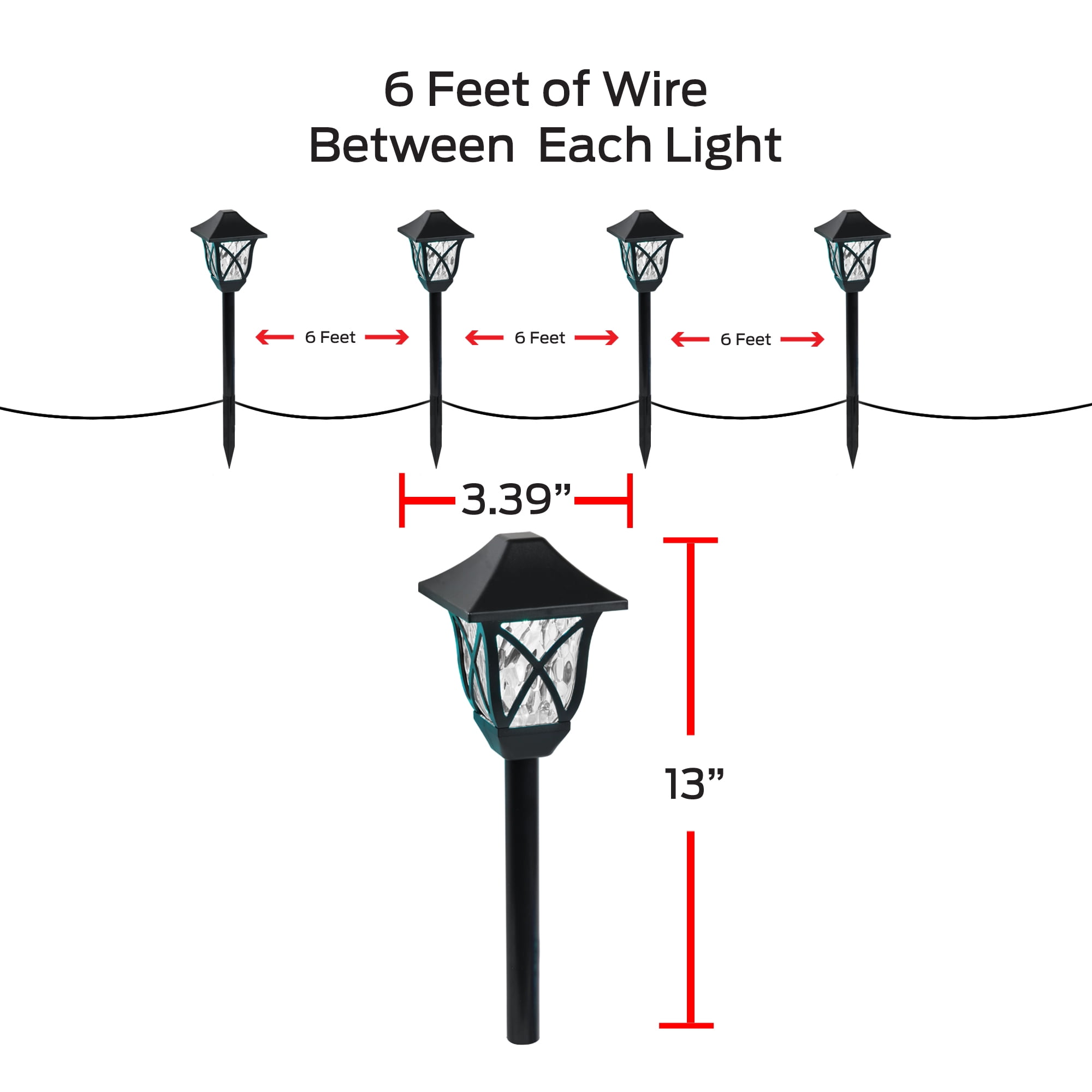 Monster Pathway Lights Outdoor Smart 4-Pack, Multiwhite Landscape Lights, Wi-Fi App & Voice Control, Weather-Resistant, 24ft Corded