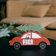thumbnail image 2 of Set of 4 Santa In A Car With A Tree On Top Wooden Calendar, 2 of 3