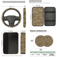 thumbnail image 6 of HUIACONG Automotive Interior Accessories, with Front Back Seat Protectors Key Fob Wrist Keychain, Reed Camo High Quality Practical Car Interior Accessory, 6 of 7