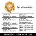 thumbnail image 2 of Regal Lion Head Wood Mini Charms Shapes DIY Craft Jewelry - No Hole - 14mm (26pcs), 2 of 7