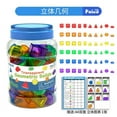 thumbnail image 2 of Montessori Outils d'Éducation Précoce Mathématique Ensemble de 48 Pcs Transport Coloré + dés pour Apprentissage Préscolaire, 2 of 8
