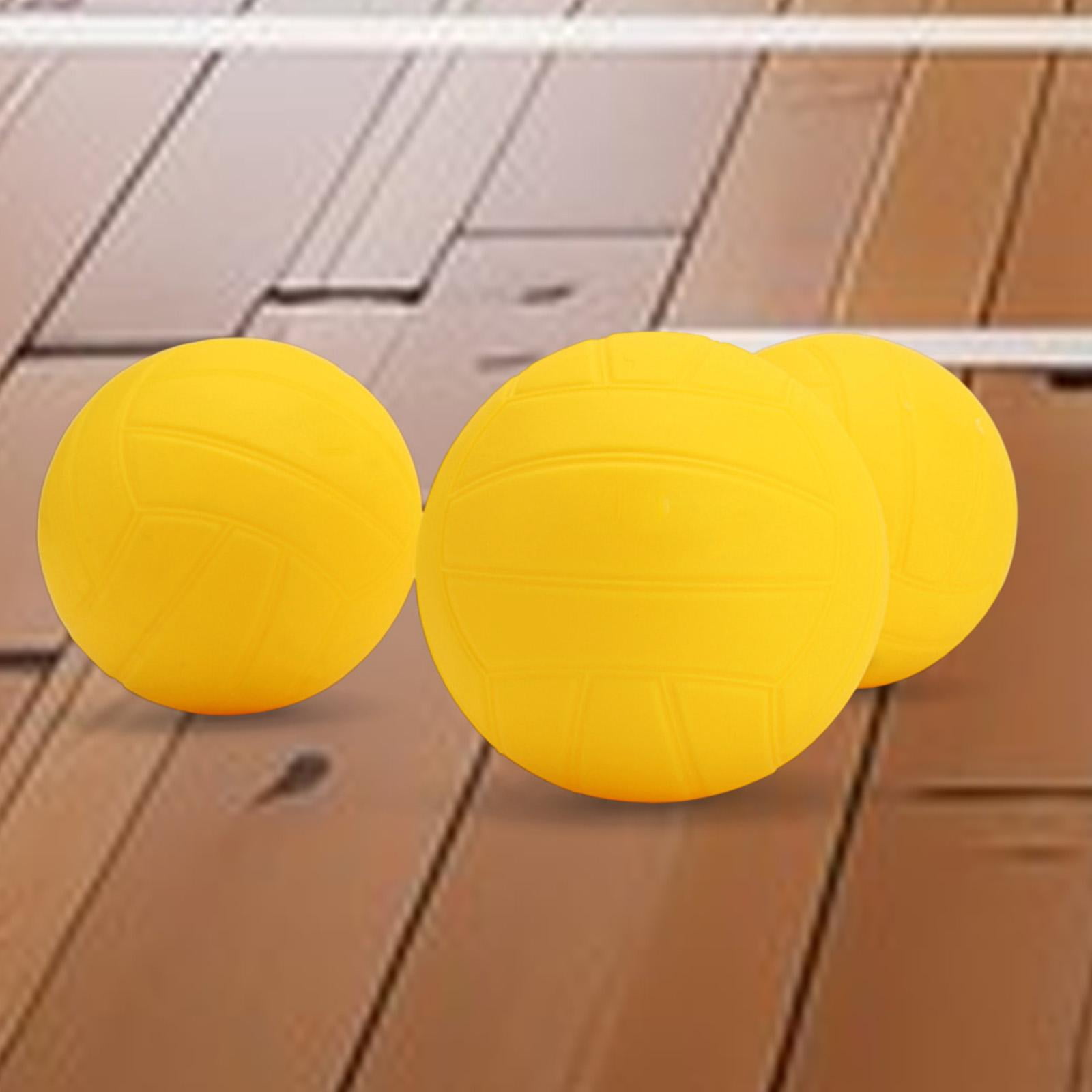 harayaa -Replacement Balls, Mini Volleyball, Strong Soft Yellow Roundnet Game Balls with 3.5 Inch 3pcs