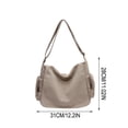 thumbnail image 3 of EGNMCR Organization and Storage, Storage Bins, Storage Containers Washed Canvas Messenger Bag Motorcycle Crossbody Bag Large Capacity Shoulder Bag Cloth Bag For Student Class shoulder purse, 3 of 5