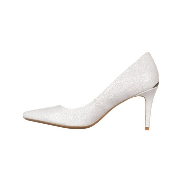 Calvin klein hot sale white heels