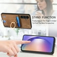 thumbnail image 6 of ELEHOLD Leather Case for Samsung Galaxy A53 5G Magnetic Detachable Card Holder Magnetic 2 in 1 Wallet Case with Ring Holder Kickstand Compatible with Mag Safe Shockproof Cover,brown, 6 of 8
