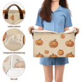 thumbnail image 5 of Yayeee Foldable Storage Basket for Shelves with Handles Waterproof Cloth Bins, Halloween Pumpkins Pattern, 5 of 7