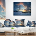 thumbnail image 4 of Designart Dark Winter Sky - Landscape Photography Throw Pillow - 18x18, 4 of 5