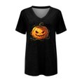 thumbnail image 4 of Bovemsi Cute Summer Tops Breathable Loose‑Fit V‑Neck Graphic Short‑Sleeve Prints Fashion Outfits Clothes L, 4 of 4
