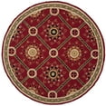 thumbnail image 3 of SAFAVIEH Easy Care Marcus Floral Geometric Area Rug, Red/Natural, 4' x 6', 3 of 9