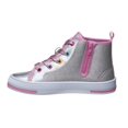 thumbnail image 2 of Kensie Girl Little Kids Hi-Top Canvas, Silver Pink, Size: 2, 2 of 6