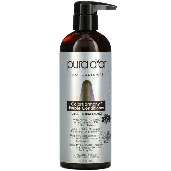 Pura D'or , Professionnel, Revitalisant Violet ColorHarmony, 16 fl oz (473 ml)