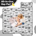 thumbnail image 4 of Basketball and Heart White Pattern Teens Toddler Nap Mat with Pillow, Sleeping Mat Bag for Preschool Daycare 59"x22", 4 of 6