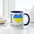 thumbnail image 4 of CafePress - I Love Ukraine Native Ukrainian Flag Mugs - 11 oz Ceramic Mug - Novelty Coffee Tea Cup, 4 of 4