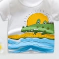 thumbnail image 4 of YDFCWXW Kids Summer Crew Neck Short Sleeve Graphic T-Shirt for Toddler Boys 18 Months-12 Years (Sky Blue, 9-10 Years), 4 of 4