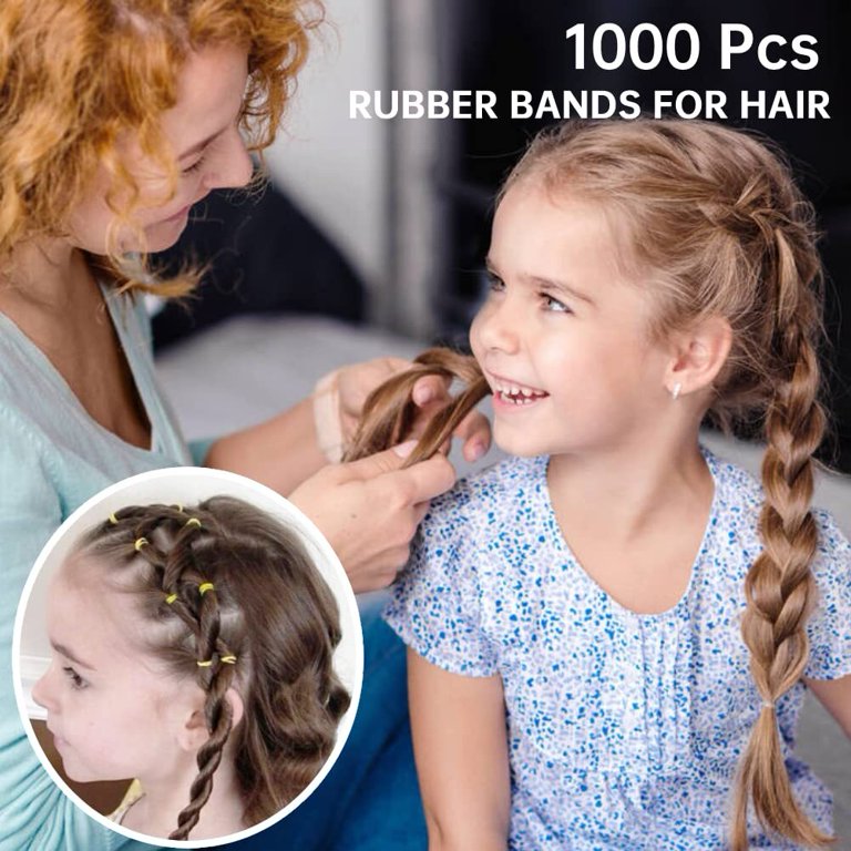1000Pcs Small Black Elastic Hair Rubber Bands for Hair Ponytail Elastics  Baby Hair Ties For Women Toddler Girls Mini Tiny Rubber Bands for Hair Kids