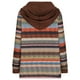 thumbnail image 5 of Chaquetas y abrigos casuales con capucha de manga larga para mujer, chaqueta con capucha informal de rayas de colores para otoño e invierno, chaqueta/chaqueta casual con capucha de manga larga, blusa, 5 of 6