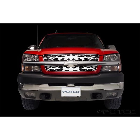 Putco 89137 Flaming Inferno Grille Insert Fits select: 2003-2004 CHEVROLET SILVERADO, 2005 CHEVROLET SILVERADO K1500