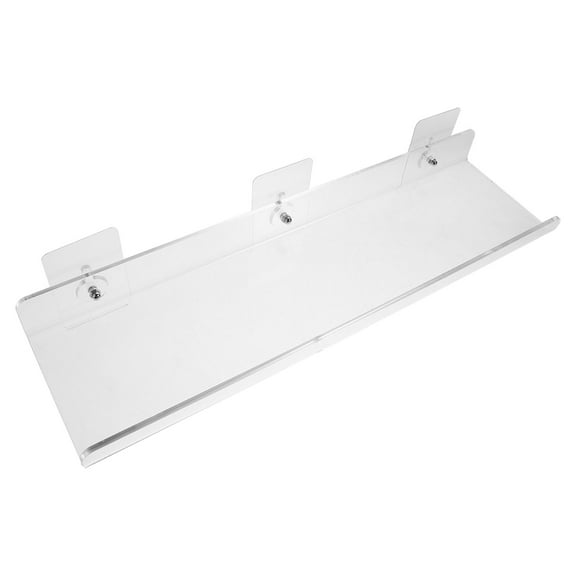 Clear Acrylic Floating Bathroom Shelves Wall Mounted Storage Rack Space Saving Shower Organizers 1 Set