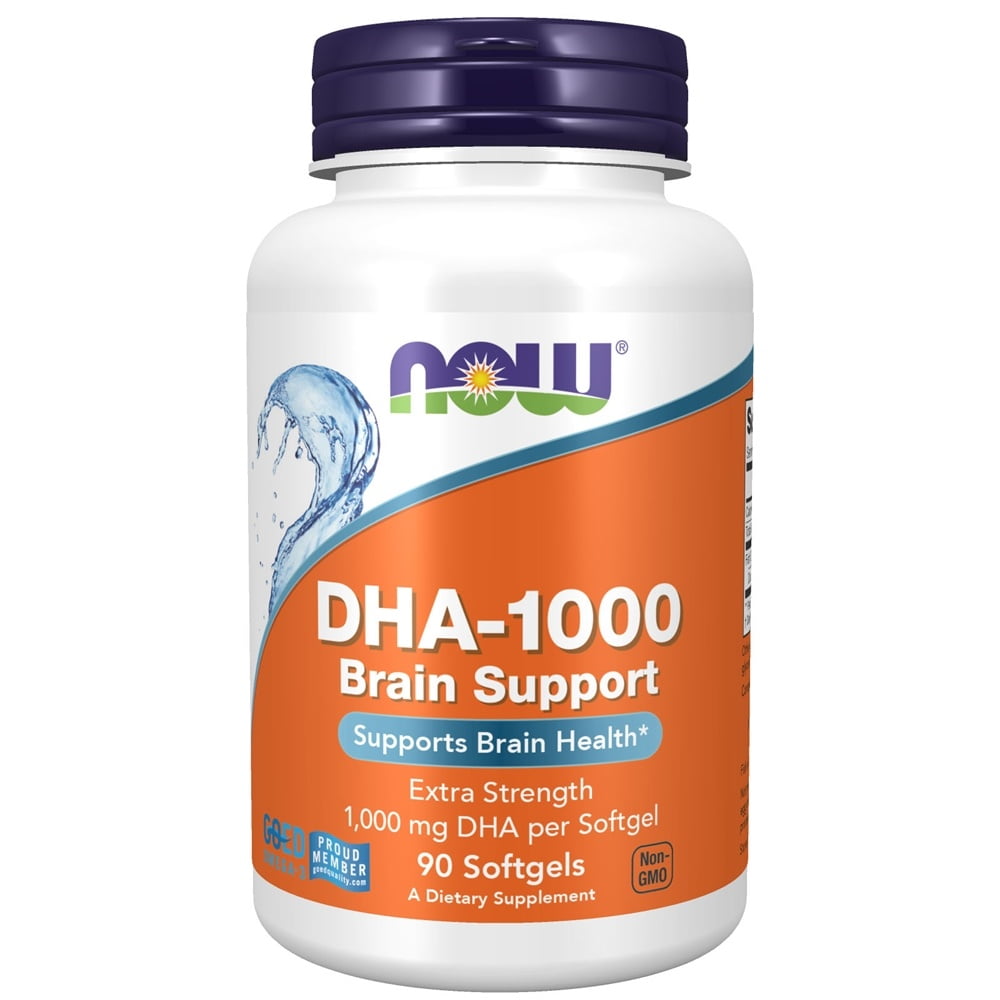 NOW Foods DHA1000 Extra Strength Brain Health Support 1000 mg. 90