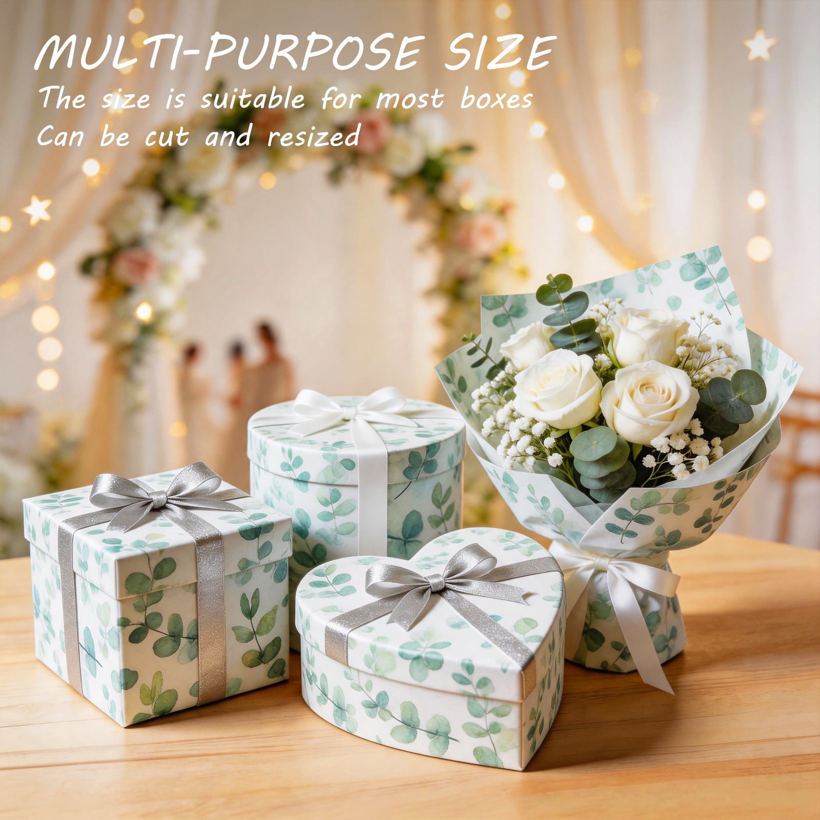Floral Tissue Paper, 20x14"200 Sheets Vintage Wildflower Present Wrapping Tissue Paper for Wedding Birthday Party Decor Box Basket Filler