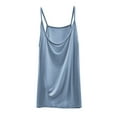 thumbnail image 2 of Lovskoo Womens 2025 Spaghetti Strap Tank Tops Casual Camisole Blouses Sleeveless Loose Cami Basic Tank Shirt Light Blue, 2 of 7