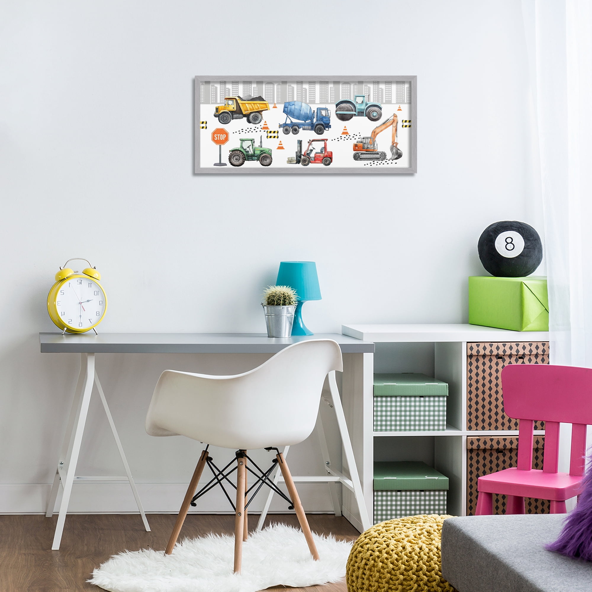 Stupell Industries City Keeps On Moving Gray Framed Giclee Art, design by Christine Simpson Art