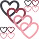 thumbnail image 3 of 12 piezas Corazón colgante encostado encanto hueco encanto joyas que hacen colgantes de encanto, 3 of 7