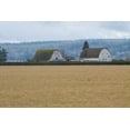 thumbnail image 2 of Dana Styber 4x24 White Modern Wood Framed Wall Art Titled - Dual Barns, 2 of 5