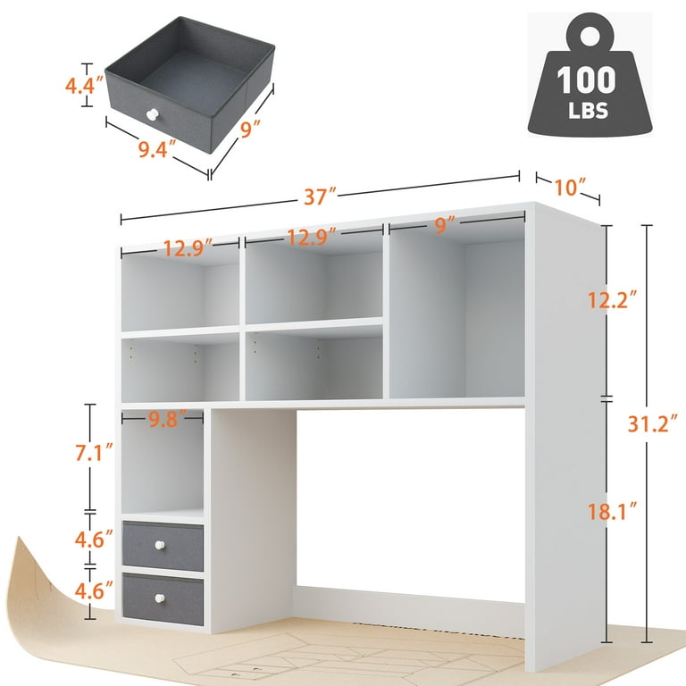 Desk shelf walmart discount