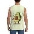 thumbnail image 4 of Easygdp Avocado1 Men's Breathable Tank Tops Sleeveless Sporty T Shirts for Basketball, Mountaineering, Bodybuilding -XX-Large, 4 of 8