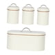 thumbnail image 3 of 4 botes de cocina para encimera, , contenedor de almacenamiento de pan decorativo hermético, contenedor de pan para té, azúcar, harina,, 3 of 9