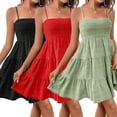 thumbnail image 3 of AJZIOJIRO Women Sleeveless Swing Dress Casual Tshirt Sundress Summer Dresses for Women S-2XL, 3 of 9