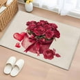 thumbnail image 2 of Roses Bow Box Washable Area Rug 2 x 3 ft Valentine's Day Love Heart, Soft Non Slip Rugs Stain Repellent Indoor Felt Carpet for Living Dining Room Bedroom Home Office, 2 of 9