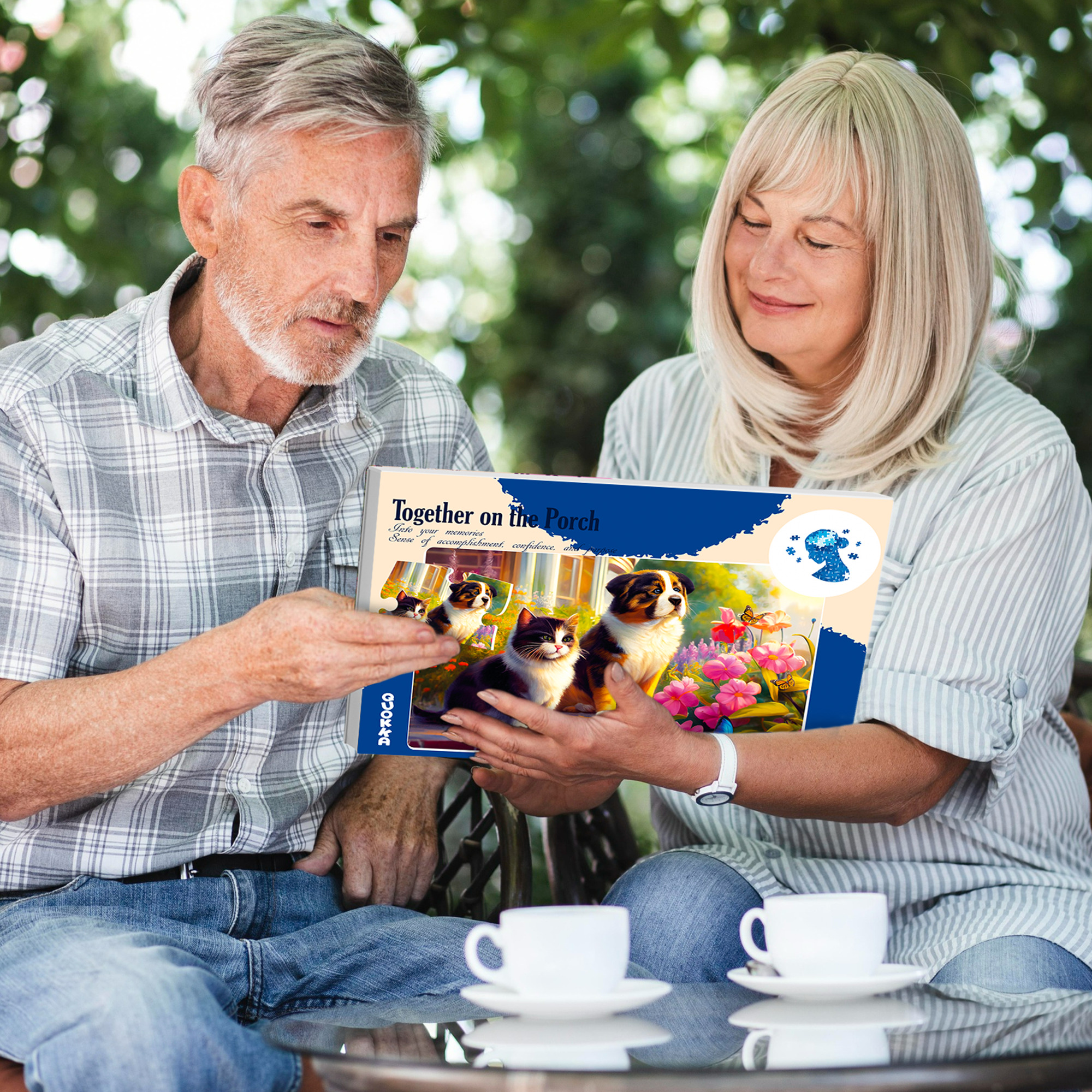 Quokka Dementia Puzzles for Seniors - 63 Piece Cognitive Brain and Memory Activities - 3 Set Alzheimer Puzzles