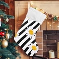 thumbnail image 5 of Coolnut 17.7 Inch Christmas Stockings, 2 PCS Beautiful Striped Daisy Presonalized Large Stocking Sock for Family Holiday Xmas Party Decorations, 5 of 7