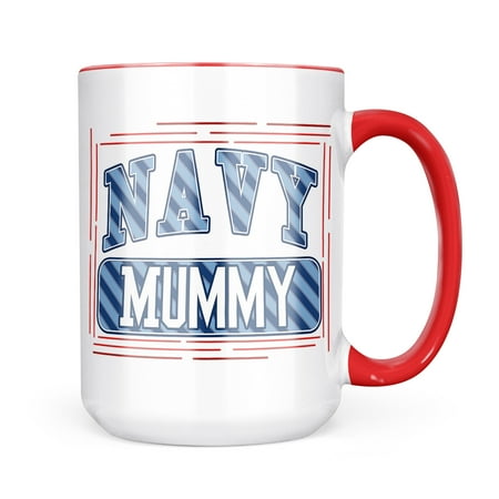 

Neonblond NAVY Mummy Blue stripes Mug gift for Coffee Tea lovers