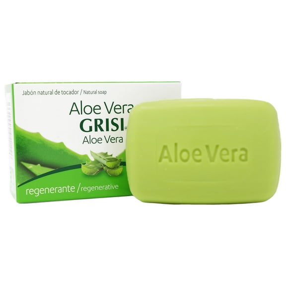 Grisi Aloe Vera Soap Cleansing, Soothing and Refreshing for All Skin Types, 3.5 oz Bar Soap