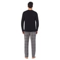 thumbnail image 2 of Men's Cuddl Duds® Cabin Fleece Long Sleeve Pajama Top & Pajama Pants Set Color: Multi Plaid Size: XXL, 2 of 4