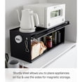 thumbnail image 3 of Yamazaki Home Front-Opening Countertop Storage Rack, Black, Steel, No Assembly, 3 of 7
