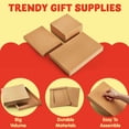 thumbnail image 3 of Joyin cajas de regalo de cartón kraft marrón con tapa, 12 unidades, 3 of 8