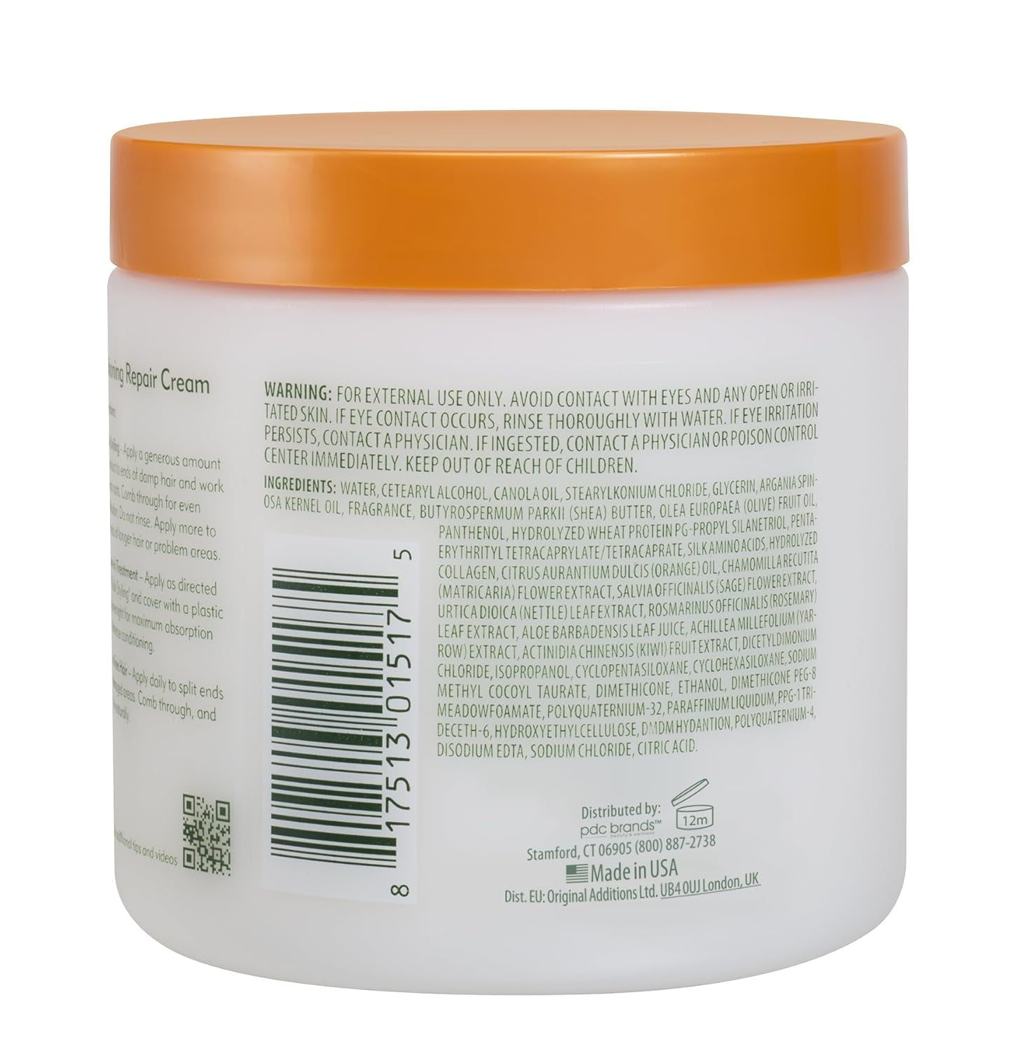 Cantu Argan Oil Leave in Conditioning Repair Cream, 16 oz, 6 Pack