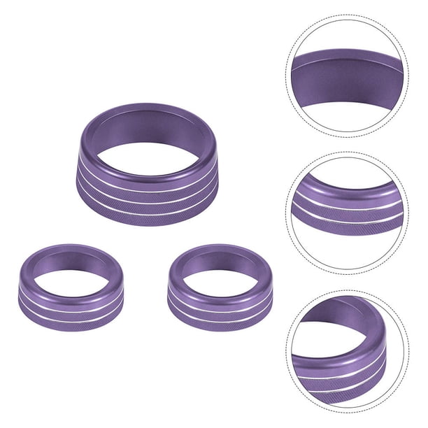 unbranded 3Ud Cubierta Para Botón De Aire Acondicionado En Aluminio Morado Resistente